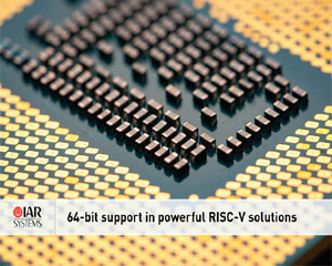 IAR 시스템즈, 64비트 지원하는 강력한 RISC-V 솔루션 발표
